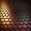 A honeycomb pattern