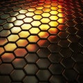 A honeycomb pattern