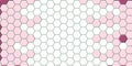 Honeycomb pink grid seamless background or Hexagonal cell