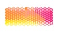 Honeycomb Pixel Gradient Vector Background Texture, vector design Generative AI Royalty Free Stock Photo
