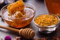 Honeycomb and pollen propolis- product of bee