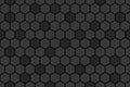 Honeycomb random Grid background or Hexagonal cell texture. in color black or dark with random color.
