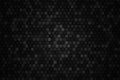 Honeycomb random rotate Grid background or Hexagonal cell texture. in color black or dark.