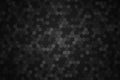 Honeycomb random rotate Grid background or Hexagonal cell texture. in color black or dark.