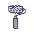 honeycomb roller color vector doodle simple icon Royalty Free Stock Photo