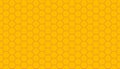 Honeycomb seamless pattern. Yellow honey comb background. Honey comb texture for beehive and bee. Wallpaper of yellow hexagon. Royalty Free Stock Photo