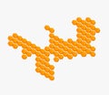 Honeycomb vector background