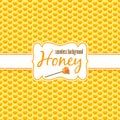 Honeycomb vector seamless pattern