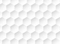 Honeycomb  white background, Hexagon texture, 3d white paper background, abstract shape,space for text, objects, vector Royalty Free Stock Photo