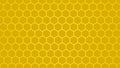 Honeycomb yellow  background, Hexagon texture, 3d white paper background, abstract shape,space for text, objects, vector Royalty Free Stock Photo