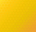 Honeycomb yellow background of hexagons in colors of honey. Vector seamles pattern.