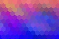 Honeycombs pattern. Multi-colored rectangular pixel background. The texture consisting of multi-colored hexagons