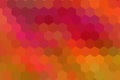 Honeycombs pattern. Multi-colored rectangular pixel background. The texture consisting of multi-colored hexagons