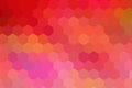 Honeycombs pattern. Multi-colored rectangular pixel background. The texture consisting of multi-colored hexagons