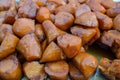 Honeyed sweet potato, typical Mexican dessert. Camote enmelado.