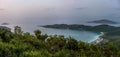 Honeymoon Beach Panorama Royalty Free Stock Photo