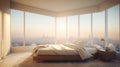 Honeymoon Suite with Panoramic Sunrise City View Bedroom