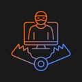 Honeypot gradient vector icon for dark theme