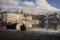 Honfleur Harbour in the Evening Sun Royalty Free Stock Photo