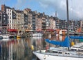 Honfleur harbour in Normandy. France. Royalty Free Stock Photo