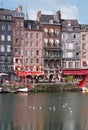 Honfleur harbour in Normandy. France. Royalty Free Stock Photo