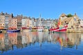 Honfleur harbour in Normandy France. Royalty Free Stock Photo