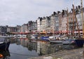 Honfleur harbour in Normandy in France. Royalty Free Stock Photo