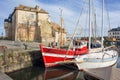 Honfleur, Normandy, France. Picturesque port in old town. Northern France`s region. Popular travel destination in Europe