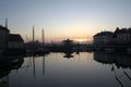 Honfleur's Old Harbour in Sunrise Royalty Free Stock Photo