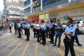 Crowd, event, profession, pedestrian, public, police, officer, parade, street, official, marching, vehicle, transit, recreation, c