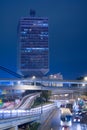 Chinese People`s Liberation Army Forces Hong Kong Building, former Prince of Wales Building at the intersection of Harcourt Road