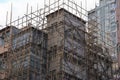 Hong Kong apartment bamboo scaffold safty renovate struction elevation 25 Oct 2021