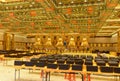Hong Kong - Apr 22, 2016: Grand Hall of Ten Thousand Buddhas temple on Lantau Island Royalty Free Stock Photo
