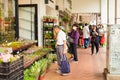 HONG KONG - APRIL 2018: elderly asian man choose various cactuses in pots and succulents in street flower shop