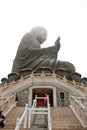 HONG KONG - APRIL 10: Tian Tan Giant Buddha from Po Lin Monastery, Lantau Island in Hong Kong on April 10 2011. It is a major Royalty Free Stock Photo