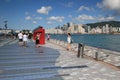 Sea, water, sky, boardwalk, pier, dock, cloud, walkway, tourism, coast, leisure, city, boating, vacation, recreation, ocean, horiz