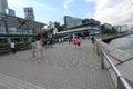 Public, space, town, boardwalk, walkway, city, water, recreation, leisure, pedestrian, square, sky, urban, design, mixed, use, con Royalty Free Stock Photo