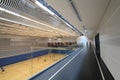 Hong Kong badminton hall in Hang Hau Sports Centre Royalty Free Stock Photo