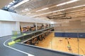 Hong Kong badminton hall in Hang Hau Sports Centre Royalty Free Stock Photo