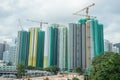 Hong Kong construction building apartment blocks