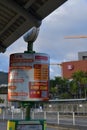 Hong Kong Bus stop advertisement Royalty Free Stock Photo