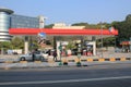 Hong Kong Caltex petroleum station Royalty Free Stock Photo