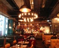 Hong Kong Causeway Bay Jamie Oliver`s Restaurant Jamie`s Italian Cuisine Indoor Stylish Interior Design Cafe Ambience Environment Royalty Free Stock Photo