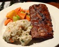 Hong Kong Causeway Bay Outback Steakhouse Restaurant American Chain Australian Casual Dining Restaurant BBQ Pork Ribs Rice Veggie