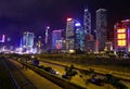 Hong Kong Central Habourfront Highway Royalty Free Stock Photo