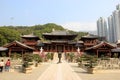 The Hong Kong Chi Lin Nunnery, a large Buddhist temple complex b Royalty Free Stock Photo