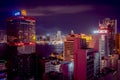 Hong Kong, China - City skyline illuminated at night