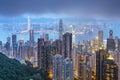 Hong Kong, China City Skyline