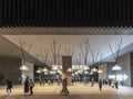 Modern entrance of Museum M+ in Hong Kong city