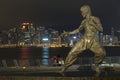 Bruce Lee statue on the Avenue of Stars in Hong Kong Royalty Free Stock Photo